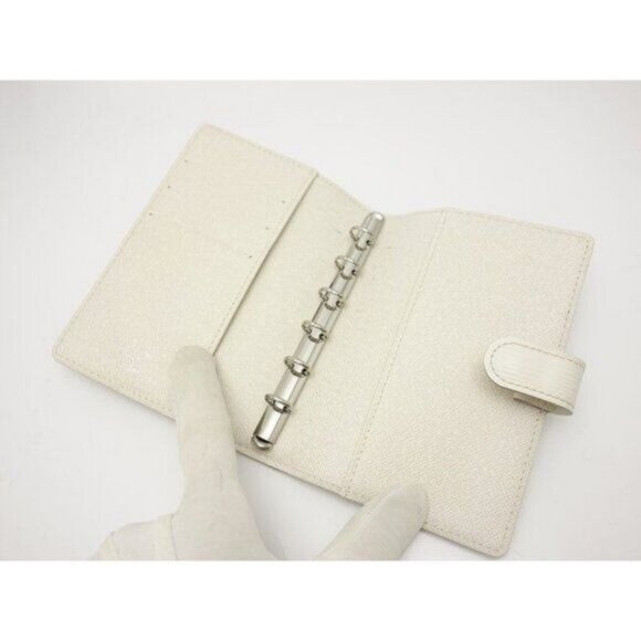 Authentic Louis Vuitton Ring Agenda Cover PM Passport Holder Planner Epi Leather - Picture 3 of 11